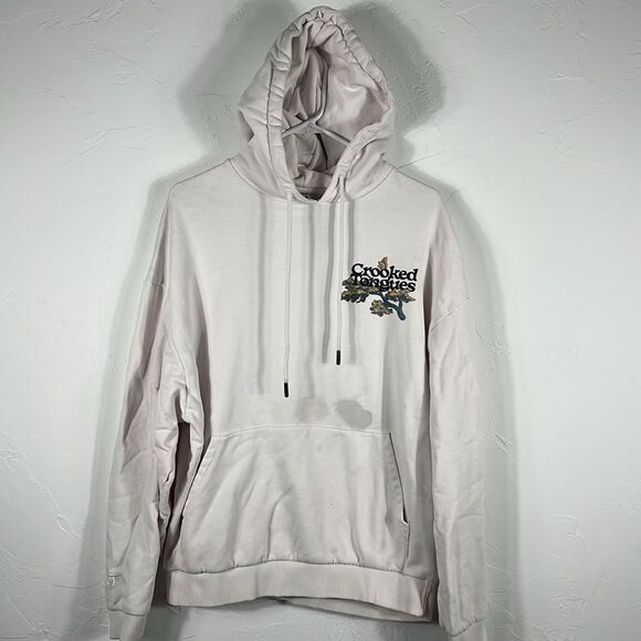 🔥🔥 CROOKED TONGUES Designer Graphic HOODIE SWEATSHIRT Unisex Size Medium - RAR - Picture 5 of 15